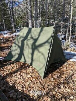 Canadian Military 4-Man RECCE crew Tent Camping, frame & fly, new leg poles