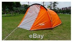 Car 2 Man Two Person Camping Tent Waterproof Tunnel Hoop Dome 3 Season Light 1