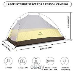 Cloud-Up 1 Person Tent Lightweight Backpacking Tent for One Man, Forest Green