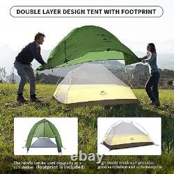 Cloud-Up 1 Person Tent Lightweight Backpacking Tent for One Man, Forest Green