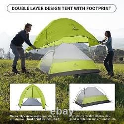 Cloud-Up 1 Person Tent Lightweight Backpacking Tent for One Man, Light green