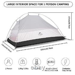 Cloud-Up 1 Person Tent Lightweight Backpacking Tent for One Man, Navy Blue