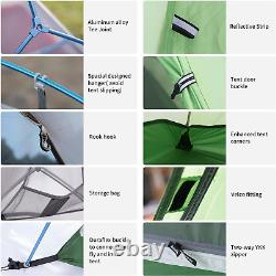 Cloud-Up 1 Person Tent Lightweight Backpacking Tent for One Man, Waterproof Ultr