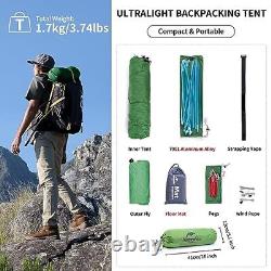 Cloudup 1 Person Tent Lightweight Backpacking Tent For One Man Waterproof Ultral