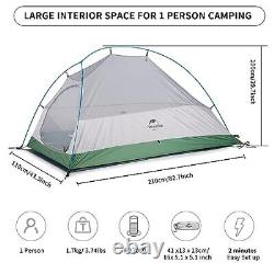 Cloudup 1 Person Tent Lightweight Backpacking Tent for One Man Waterproof Ultral