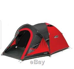 Coleman 3 Man Festival Camping Tent With Blackout Bedroom