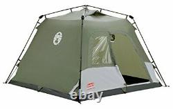 Coleman 4 Person Tent Green/White for Camping, Festivals, 4 Man Capacity
