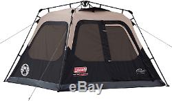 Coleman Cabin Tent with Instant Setup 4 Man Cabin Tent Camping Sets Up in 60 Sec