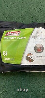 Coleman Cabin Tent with Instant Setup 6 Man Tent Camping Sets Up in 60 Sec