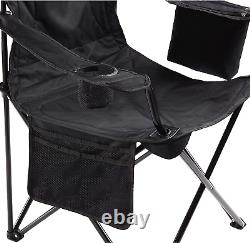 Coleman Camping Chair with Built-In 4 Can Cooler Black