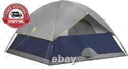 Coleman Dome Tent for Camping Sundome Tent with Easy Setup, Navy/Grey