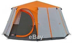 Coleman Tent Cortes Octagon 6 To 8 Man Festival Tent Large Dome Orange Camping