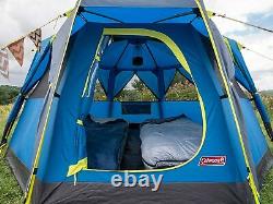 Coleman Tent Octago, 3 Man Tent Ideal for Camping in the Garden, Dome Tent, Wate
