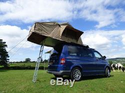 Deluxe Overland 3 Man 1.4M 4x4 Expedition Roof Camping Tent + Annex + Ladder