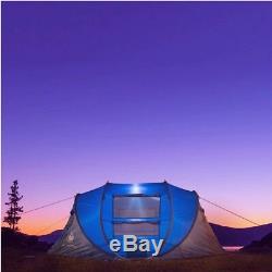 Double layer 4 season pop up tent for 3-4 man, camping or hiking tent