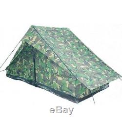 Dutch Military 2 Man Tent & Pegs & Poles Army Two-man Camo Shelter Camping
