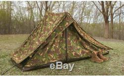 Dutch Military Surplus Special Forces 2 Man Camo Tent Camping Shelter Accessory