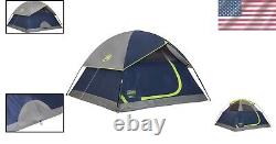 E-Port 4-Person Camping Dome Tent Quick Setup Outdoor Shelter with Rainfly