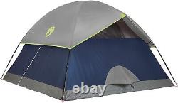 E-Port 4-Person Camping Dome Tent Quick Setup Outdoor Shelter with Rainfly