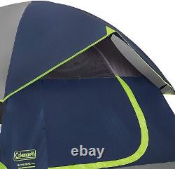 E-Port 4-Person Camping Dome Tent Quick Setup Outdoor Shelter with Rainfly