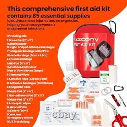 Emergency 250 Survival Kit Backpack First Aid & Tourniquet Go Bugout Bag