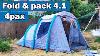 Fold And Pack Camping Tent Air Seconds 4 1 Family XL Quechua Decathlon