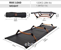 Foldable 4Lbs Camping Cot, Durable Travel Tent Cot, Ultralight for Backpacking
