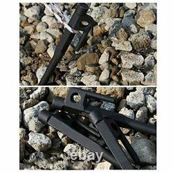 Forged Steel Tent Stakes Heavy Duty Tarp Pegs Solid Stakes Footprint Camping St