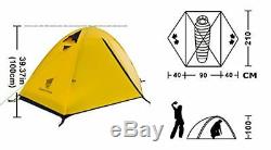 GEERTOP 1 Man Tent 3-4 Season 20D Lightweight For Backpacking Camping Hiking