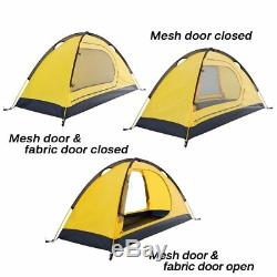 Geertop 1 Man Tent 3-4 Season 20D Lightweight For Backpacking Camping Hiking
