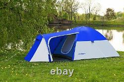 Green 4 Man Hiking Family Pop Up Tent Camping Travel Shelter Portable Waterproof