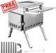 Happybuy Tent Wood Stove 18.1x15x27.2 inch, Camping 304 Stainless