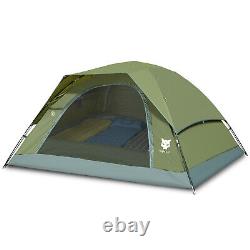 Hiking 2-4 Man Family Camping Tent Backpacking Waterproof and Windproof Tent USA