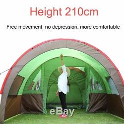 Hiking Traveling Camping Tunnel Tent 6-10Person Man Large Family Group+Carry RD