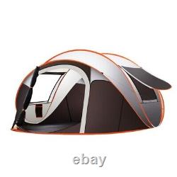 Instant Automatic Pop up 4 Man Tent Brown
