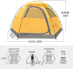 KAZOO Outdoor Camping Tent 2/4 Person Waterproof Camping Tents Easy Setup Man