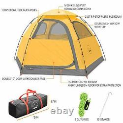 KAZOO Outdoor Camping Tent 4 Person Waterproof Camping Tents Easy Setup Four Man