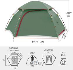 Kazoo Outdoor Camping Tent Durable Lightweight Waterproof Backpack Tents 2 Perso