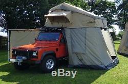 Land Rover Discovery 1&2 4 Man Roof Tent With Annex Travel Outdoor Camping