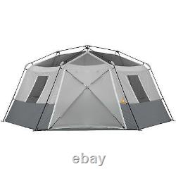 Large 10 Man Person Instant Cabin Tent Ez Set Pop Up Family Camping Shelter Tent