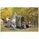 Large 10 Person Man Teepee Tent Family Camping Hiking Shelter 14 x 14 Feet Green