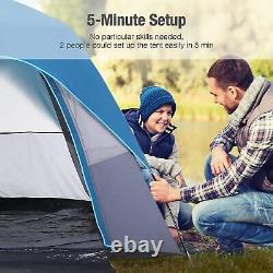 Large 6 Man Outdoor Camping Tent Family Group Hiking Travel Tent Room
