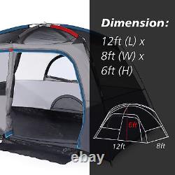 Large 6 Man Outdoor Camping Tent Family Group Hiking Travel Tent Room Canopy US
