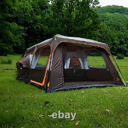 Large Family Cabin Tent 10 Person, 14.1X10X6.58ft, 2 Rooms, 3 Storage Pockets, 2 Bay