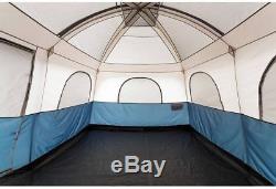 Large Outdoor Family Cabin Tent, 10 Man Person 2 Queen Beds Room Devider Camping
