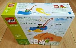 Lego Duplo 3610 Explore Fishing man Tent Boat Building toy Made Swaziland -NEW