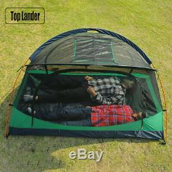 Light 2 Two Man 1 Single One Person Hiking Trekking Camping Shelter A Tent Green