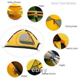 Light Single One Man 1 Person Waterproof Hiking Tent Winter Snow Camping Shelter