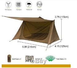 Lightweight 1 2 Man Person Camping Hiking Camouflage Survival A Tent Shelter