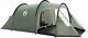 Lightweight 3 Plus 3 Man Camping Tent Green/Grey Waterproof & Easy to Pitch